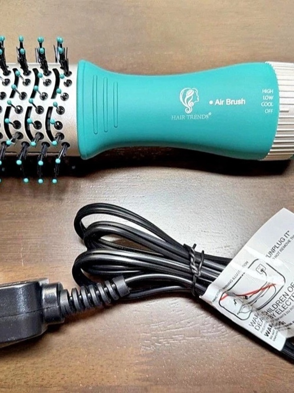 Hair Trends Air Brush Hot in Blue & Silver NWT